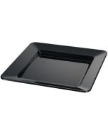 EFAY Vassoio quadro Nero "Dido" Melamina 100% cm 25,4