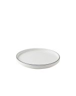 Table Top Piatto Frutta Filo Nero cm 20 - Confezione da 6 pezzi