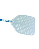 GIMETAL Pala Rettangol. Forata Alluminio Cm 33x33 Azzurra