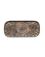 Table Top Piatto Vassoio Goldeneye cm 19x9 F2026 - Confezione da 6 pezzi