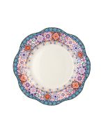 LE COQ Anemone Piatto Rotondo con decoro Ebe D. 32 cm - Confezione 4 pezzi
