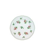 LE COQ Anthiros Piatto pane bianco con filo verde 17,5 cm - Confezione da 6 pezzi