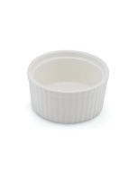 LE COQ Efeso Stampo souffl← festonato color avorio D. 9 cm H. 4