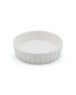 LE COQ Efeso Coppetta Crema catalana festonata color avorio D. 11 cm H. 3 cm