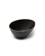 LE COQ Kypseli Coppetta Angolare nero matt 16x13 cm H. 7 cm - Confezione 12 pezzi