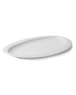 LE COQ Parthenon Vassoio Ovale bianco matt 33x23,5 cm - Confezione 6 pezzi