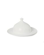 LE COQ Talia Piatto rotondo c/cupola avorio D. 33 cm H. 18 cm