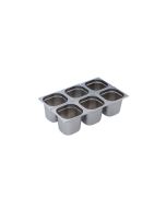 Inox Macel Vasca in acciaio inox GN 1/6 cm 17,6x16,2 diverse altezze