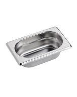 Inox Macel Vasca in acciaio inox GN 1/9 cm 17,6x10,8x10