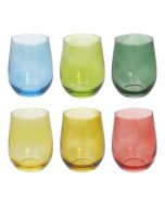 TOGNANA Glass Tulip Bicchiere in Vetro Colorato cl 40