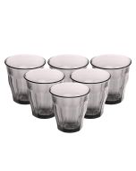 Duralex Bicchiere Picardie grigio fumo cl 25 - Confezione da 6 pezzi