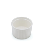 LE COQ Efeso Stampo souffl← festonato color avorio D. 6 cm H. 5 cm