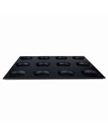 Agnelli Vassoio teglia a 12 stampi antiaderente Gastronorm 2/1 cm 65x53