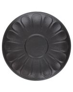 TOGNANA Vulcania Piatto per Tazza Macchiato Black Porcellana Nero - Confezione da 6 pezzi