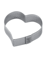Pavoni Fascia inox a cuore da cm 6,5 x 6 x 2h mod. XF14
